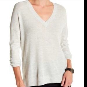 J Crew Gray V-Neck Sweater